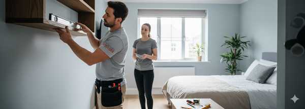 Cornel carpenter fitting a shelf